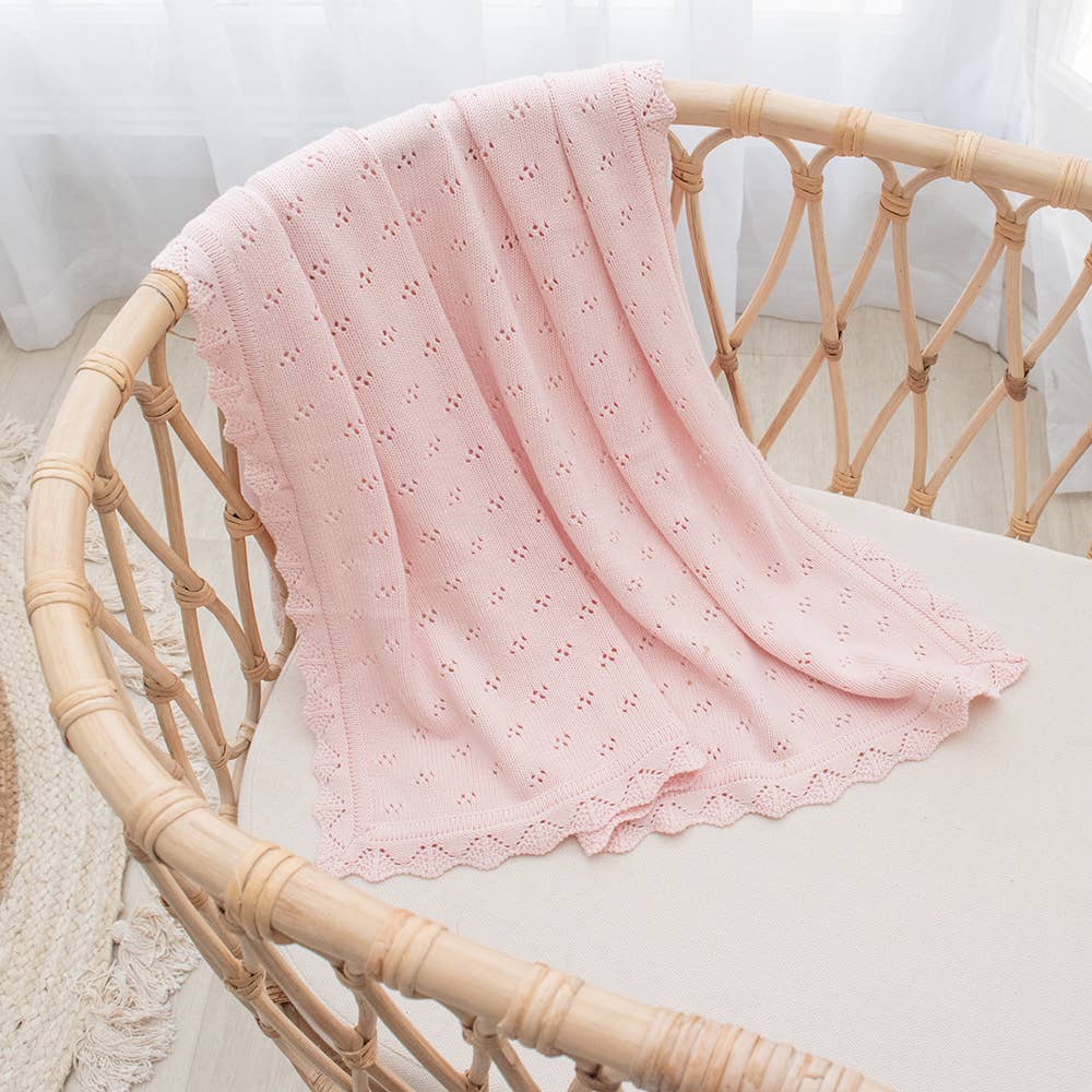 Bamboo/Cotton Heirloom Baby Blanket