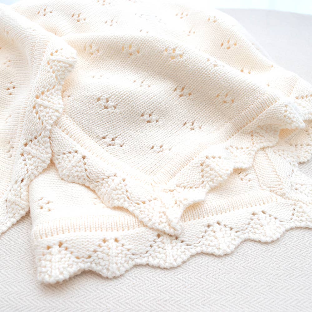 Bamboo/Cotton Heirloom Baby Blanket