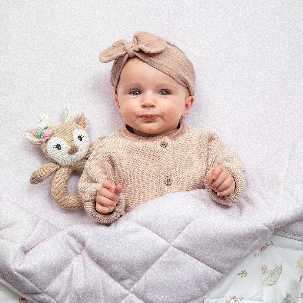 Organic Reversible Cot Comforter - Whimsical Wonderland