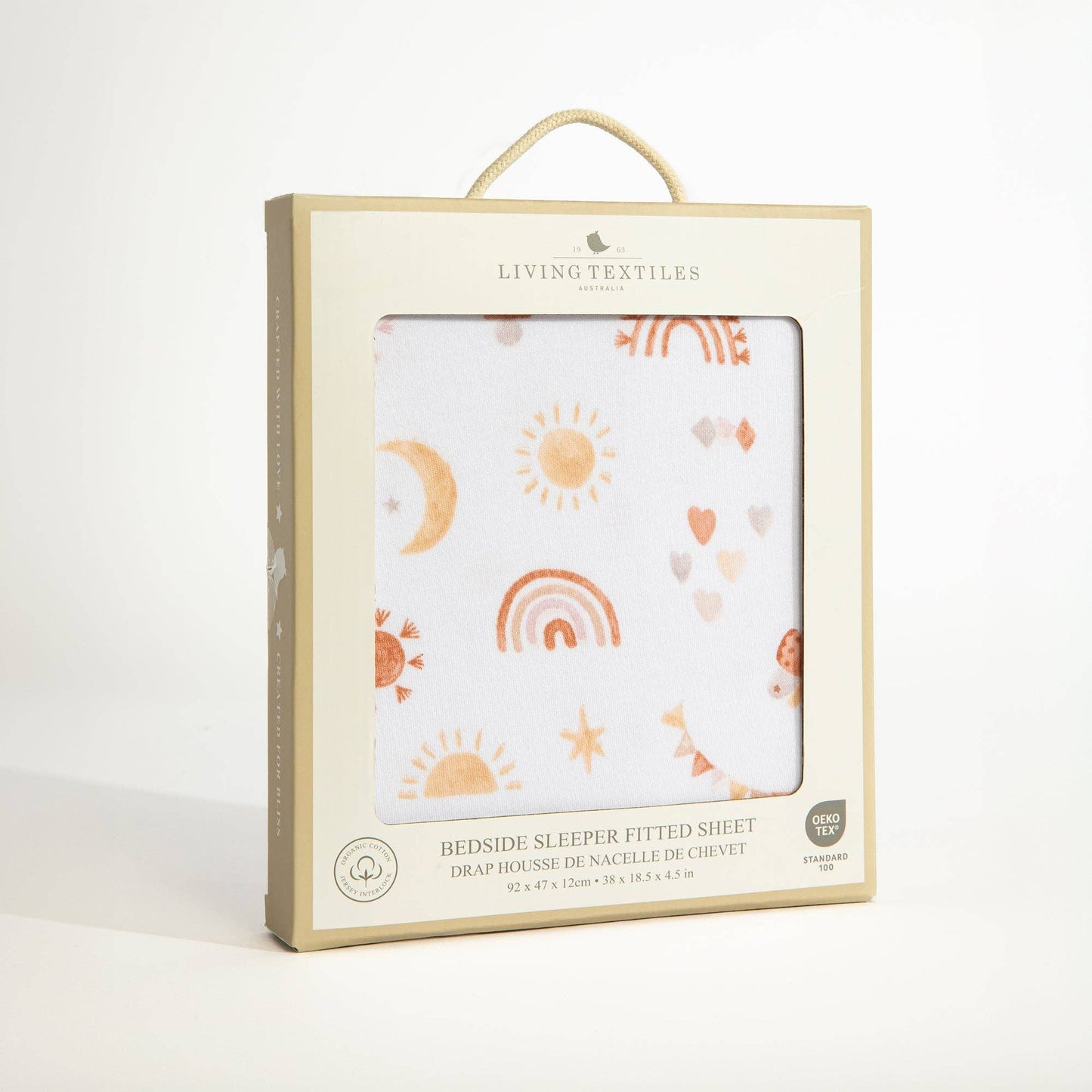 Organic Bedside Sleeper Fitted Sheet - Bohemian Bliss