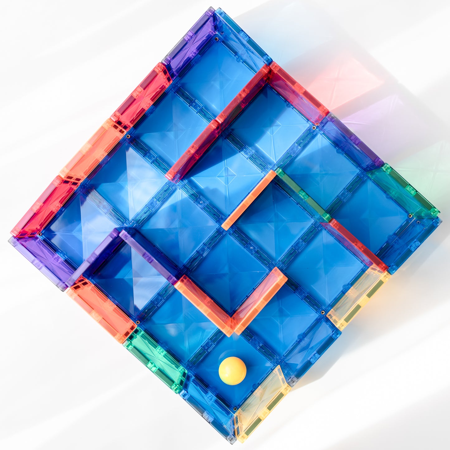 Connetix Tiles 2 Piece Base Plate Green & Blue Pack | Serenity Kids