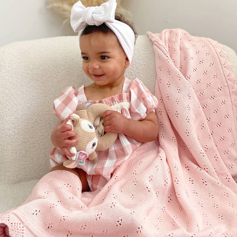 Bamboo/Cotton Heirloom Baby Blanket