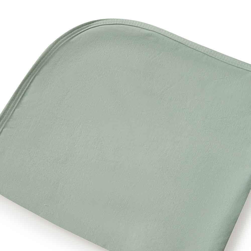 Snuggle Hunny Sage Baby Jersey Wrap & Beanie Set