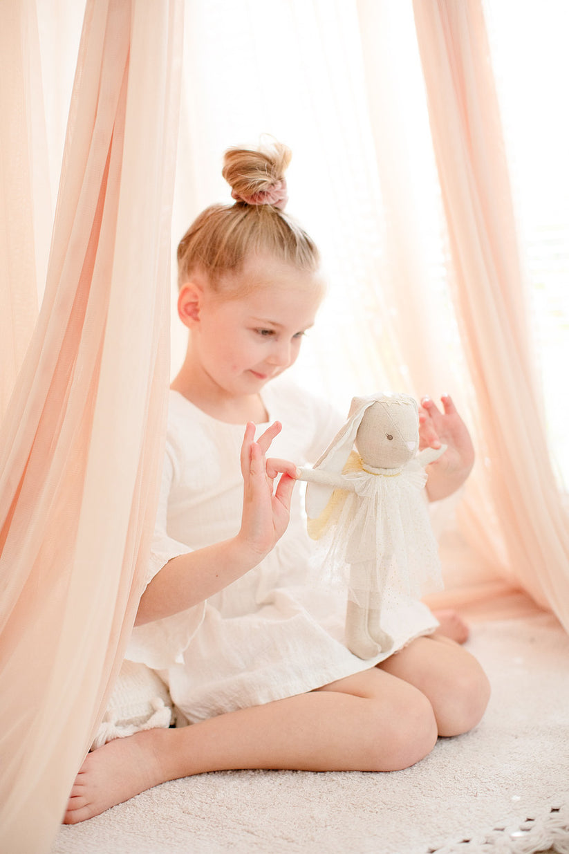 Alimrose Mini Angel Bunny - 27cm Ivory
