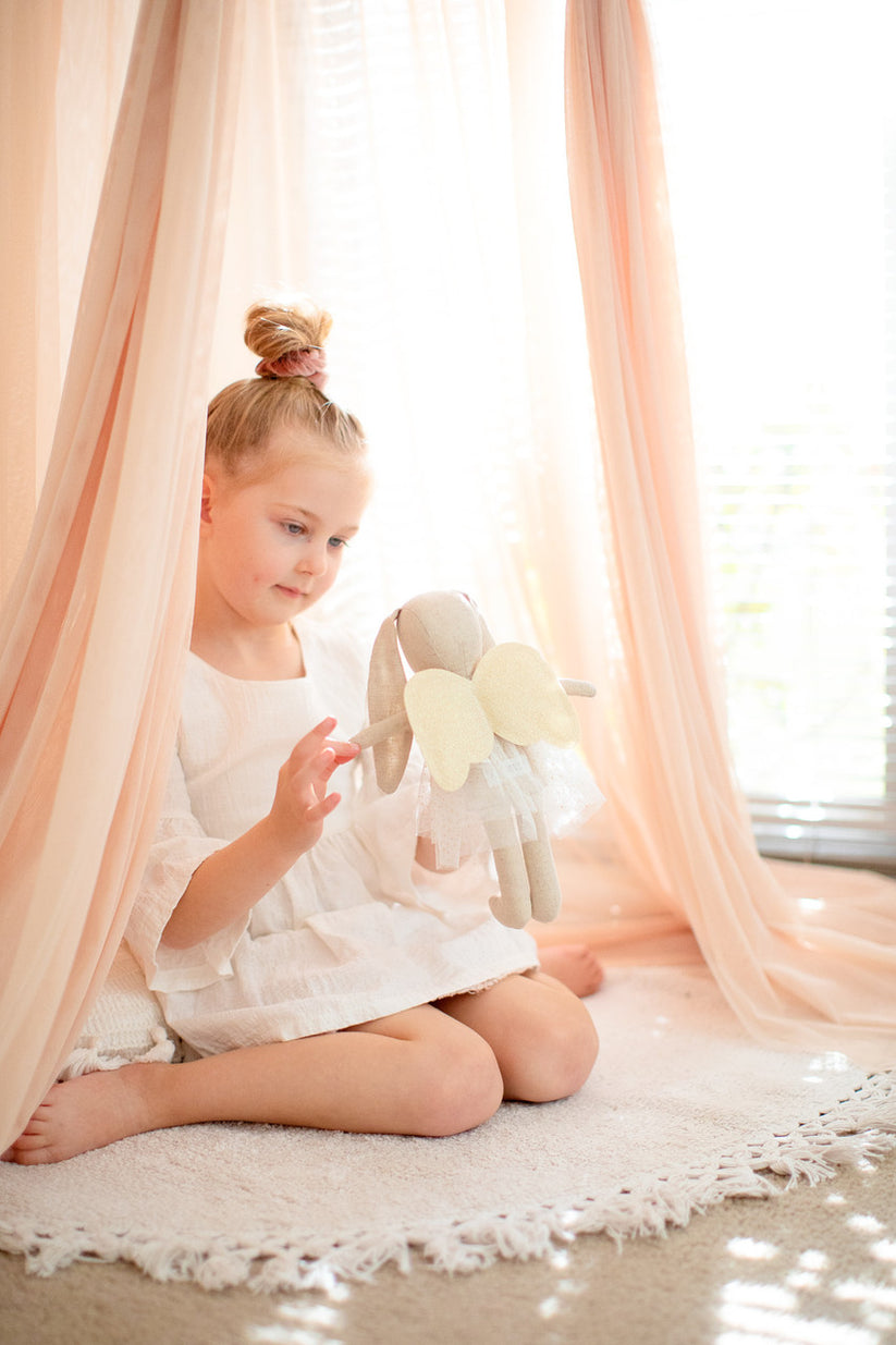 Alimrose Mini Angel Bunny - 27cm Ivory