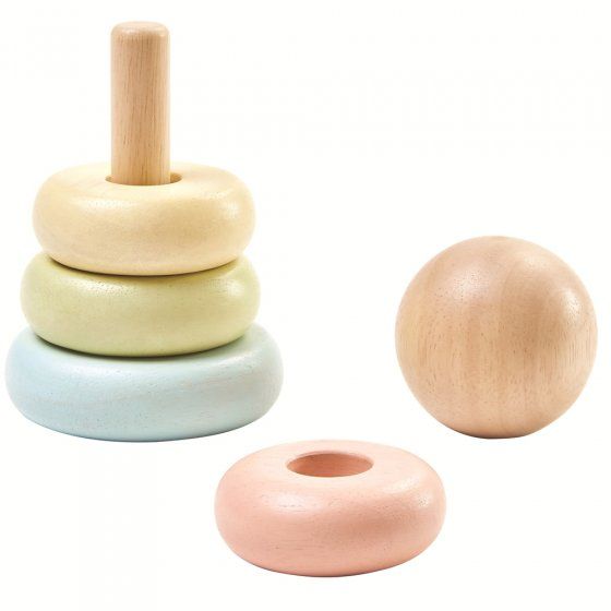 PlanToys - Babies First Stacking Ring - Pastel