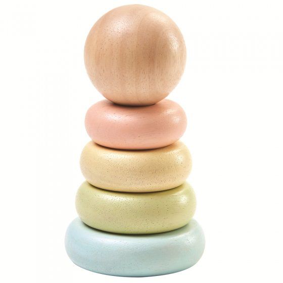 PlanToys - Babies First Stacking Ring - Pastel