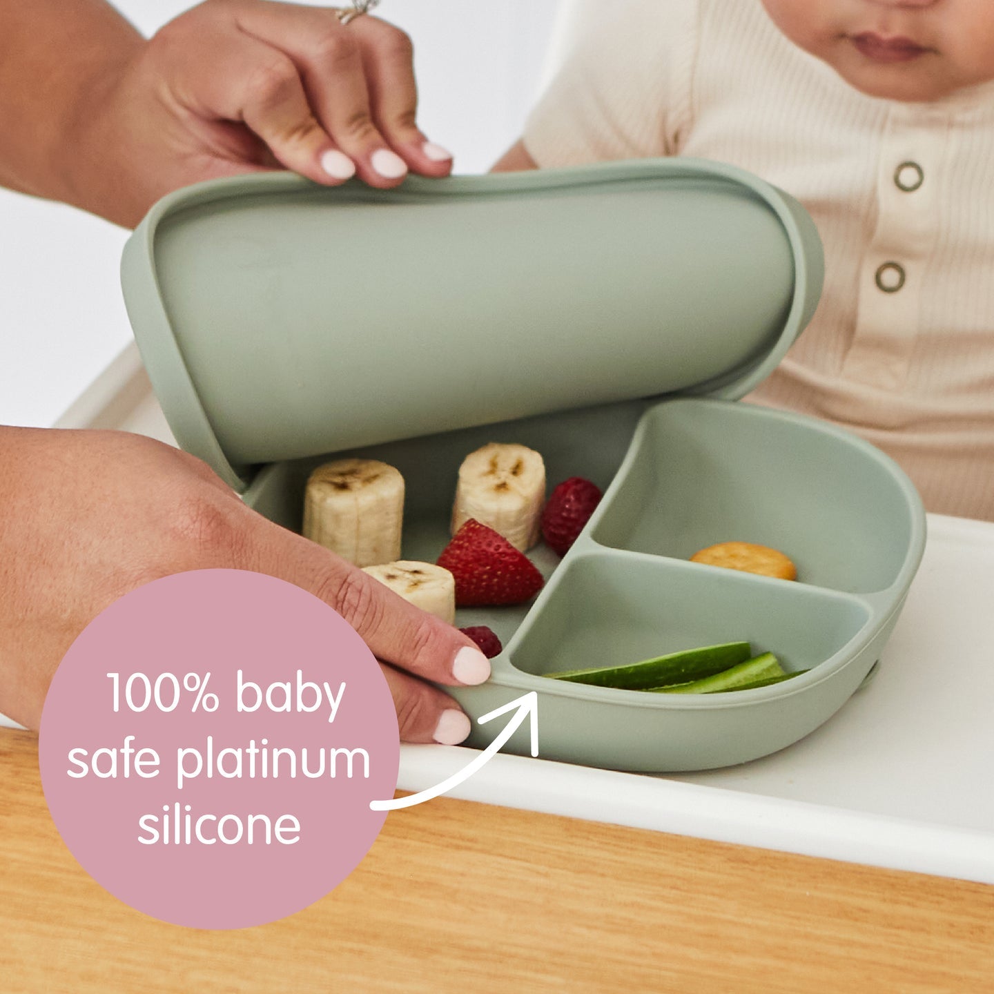 B.Box Silicone Plate + Lid - Various Colour Options