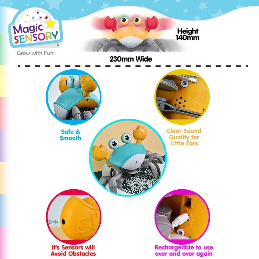 Magic Sensory Interactive Crawling Crab