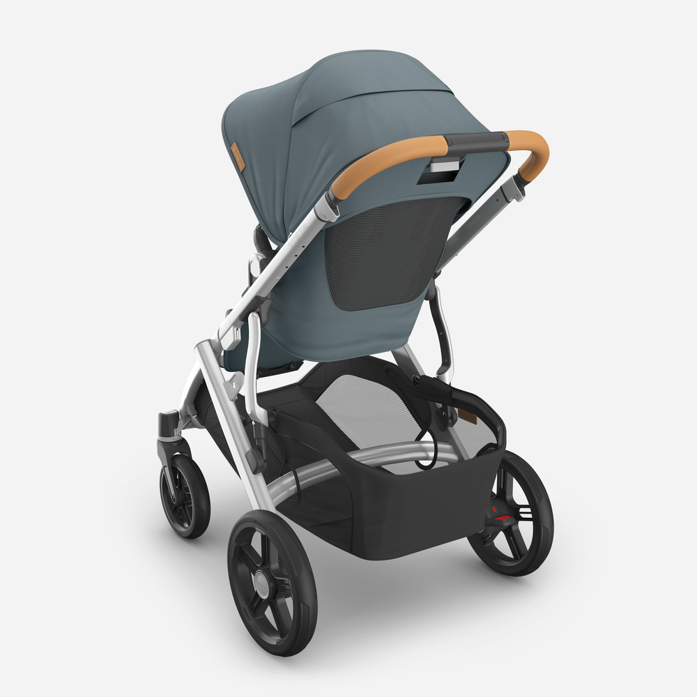 UPPAbaby Vista V3 Pram With Bassinet + FREE Upper Adaptors  + FREE Cup Holder + Free Parent Pack - Callum (Stone Blue & Silver)