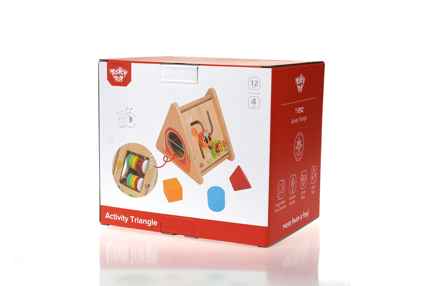 WOODEN ACTIVITY TRIANGLE TOY
