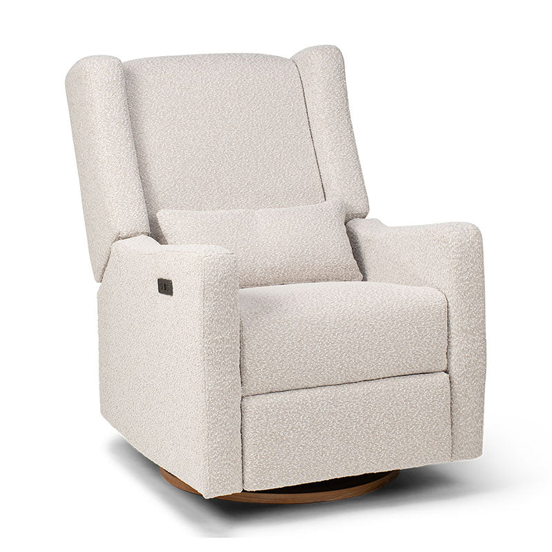 COCOON Bondi Electric Recliner Glider Chair - Light Grey Boucle