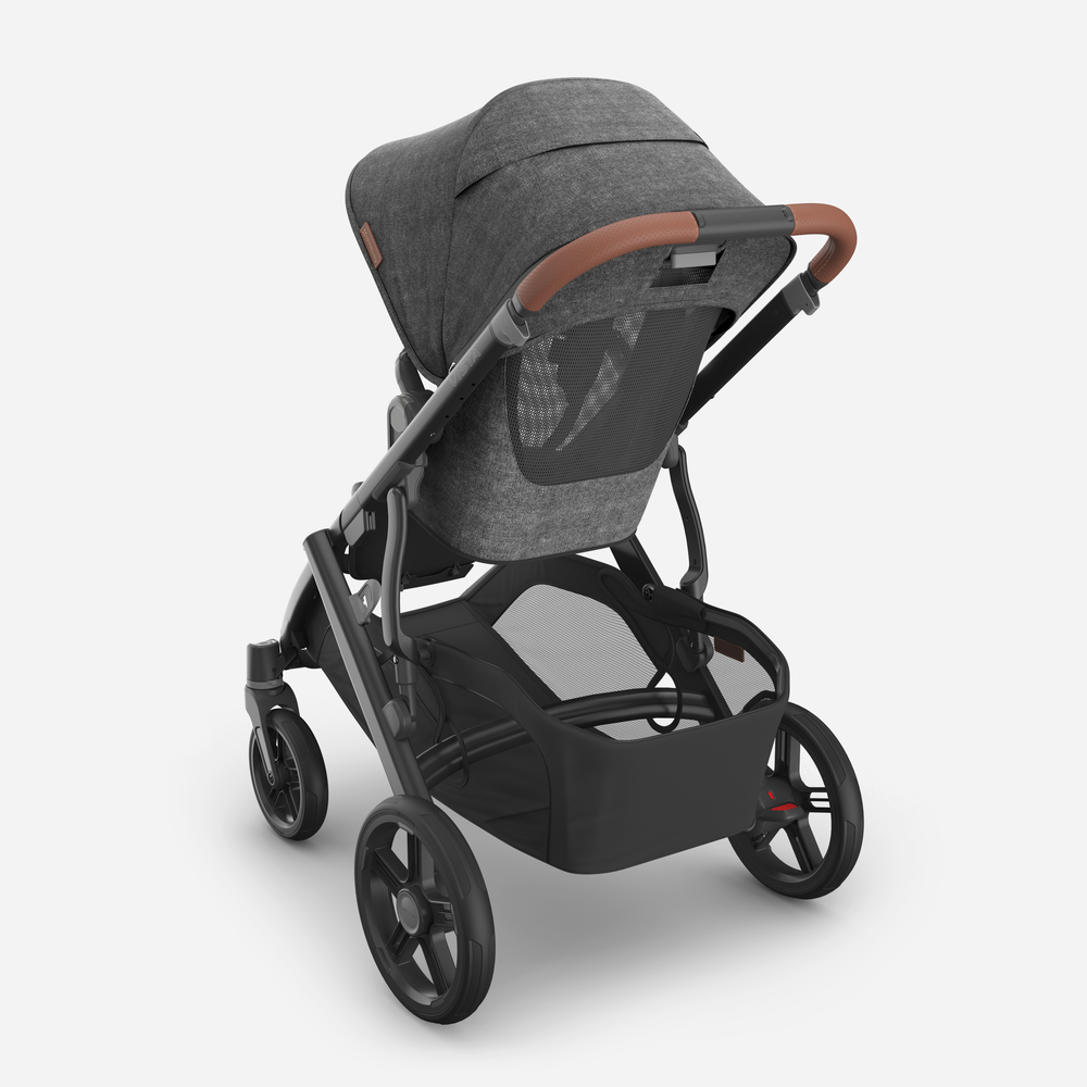UPPAbaby Vista V3 Pram With Bassinet - Greyson + FREE Upper Adaptors + FREE Cup Holder + FREE Parent Pack (Charcoal Melange / Carbon)