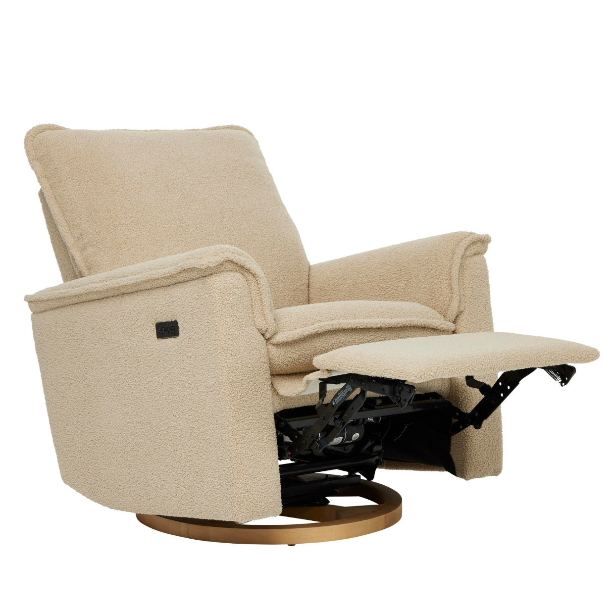 il Tutto Louie Electric Recliner Glider Nursery Chair - Taupe Teddy