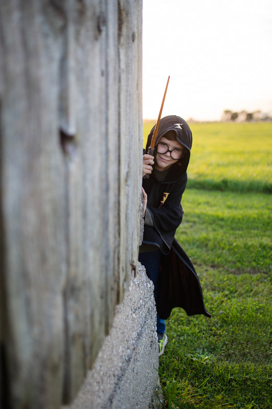Book Week Wizard Cloak with Glasses Costume