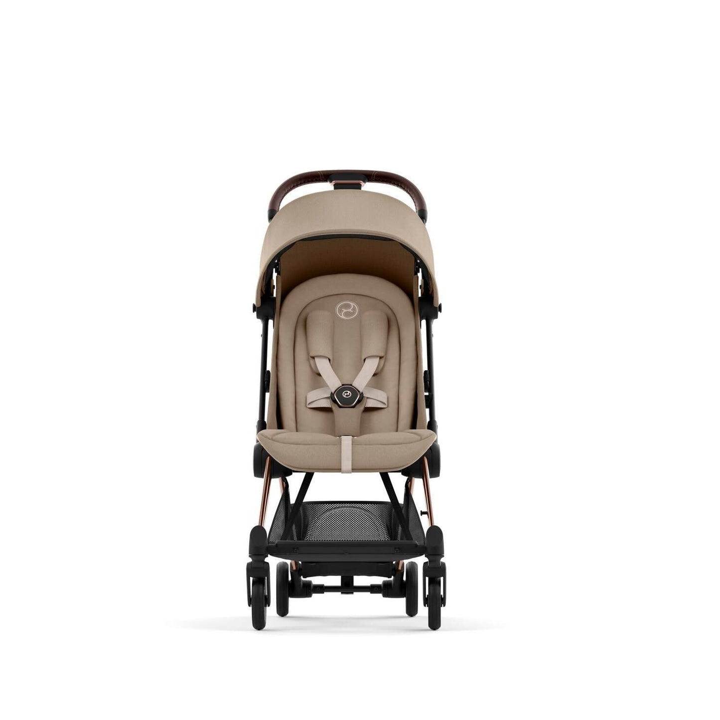 Cybex Coya Travel Stroller + FREE Stroller Travel Bag - Cozy Beige & Rose Gold