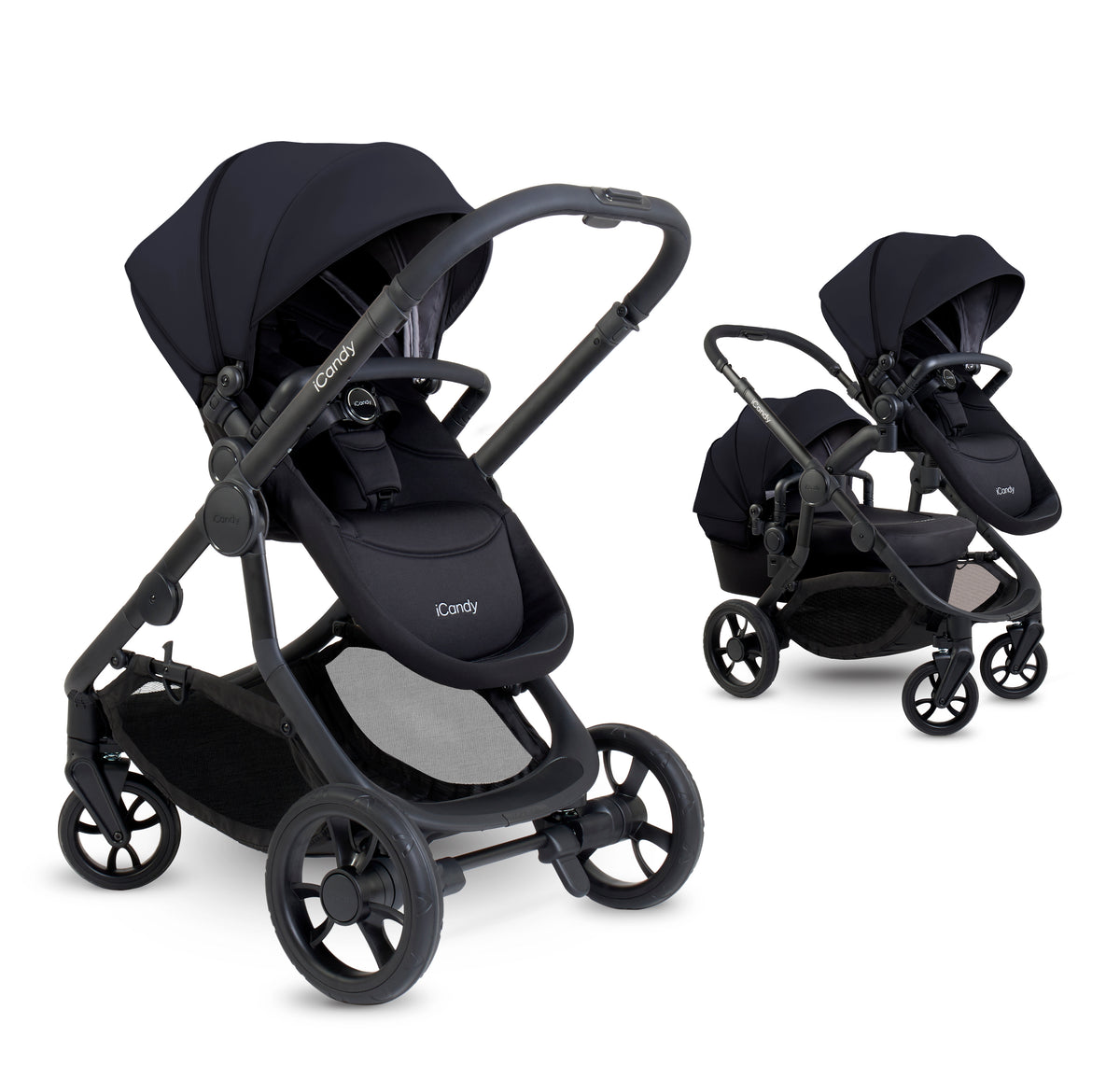 iCandy Orange 4 Pushchair - Black + FREE iCandy MiStand