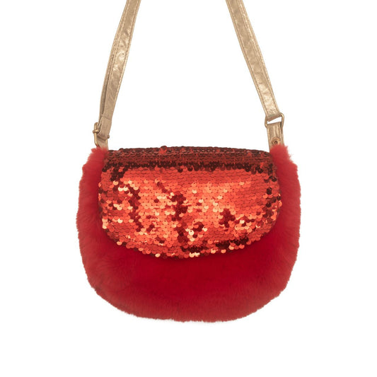 Rockahulakids Red Sequin Velvet Bag