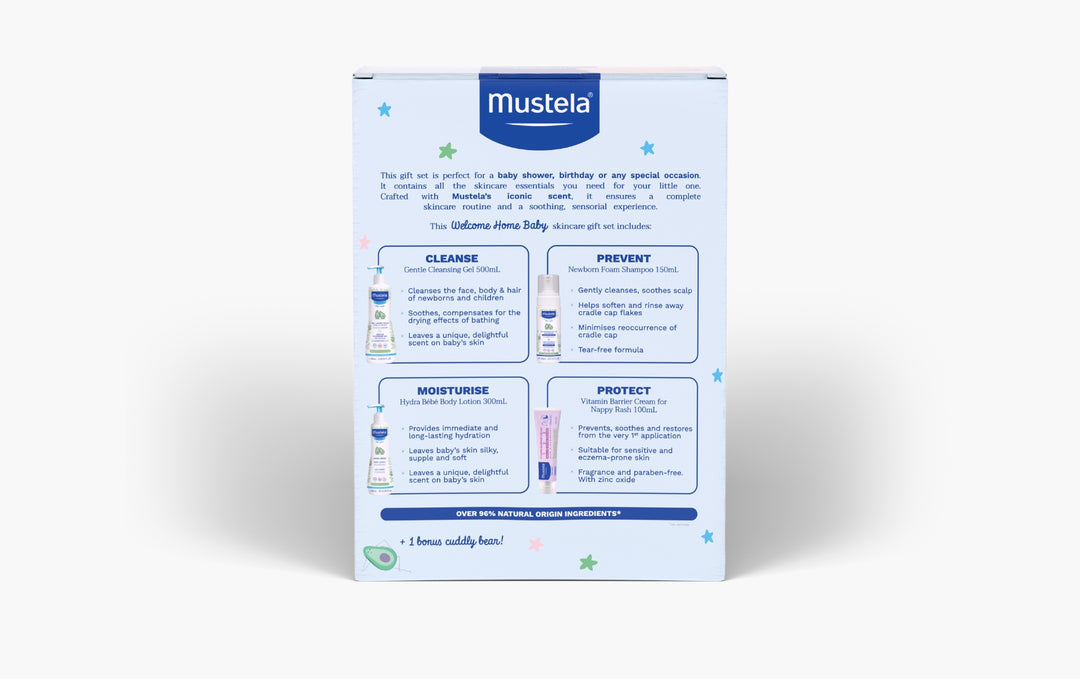 Mustela Welcome Home Baby - Baby Skincare Gift Set - Normal Skin