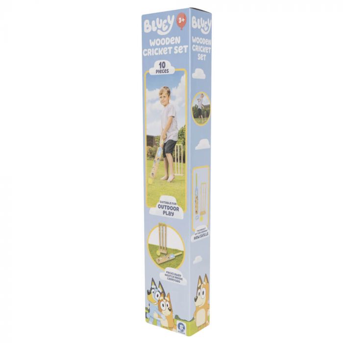 Bluey Wooden Cricket Set