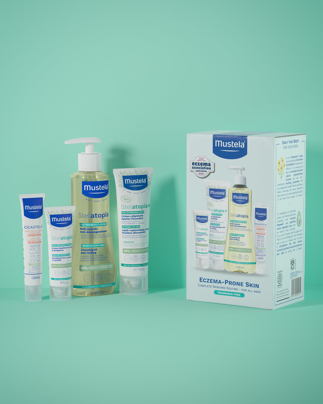 Mustela Eczema-Prone Skin Complete Skincare Routine - For All Ages