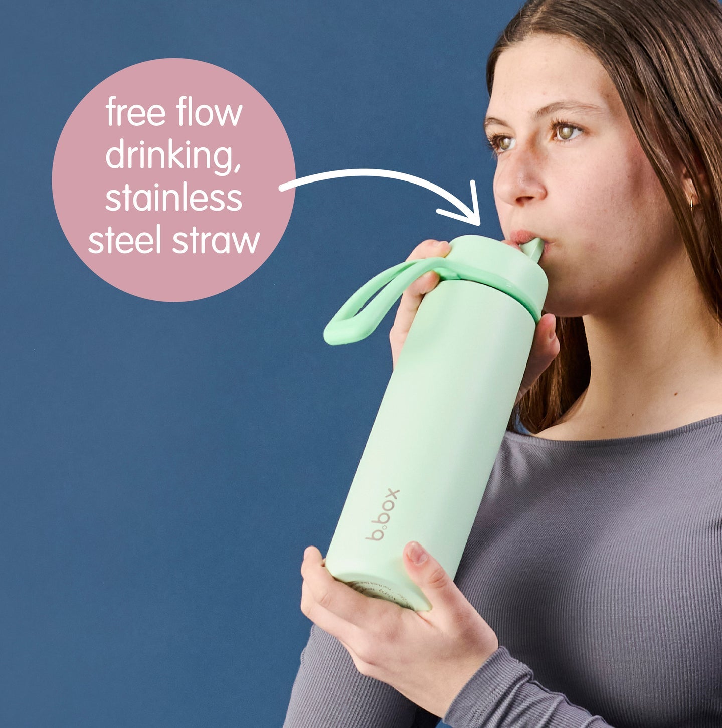 B.Box 690mL Insulated Flip Top Bottle - Various Colour Options