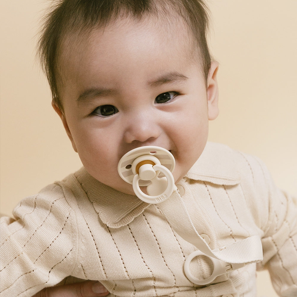 Bibs Pacifier Clip Loop - Ivory