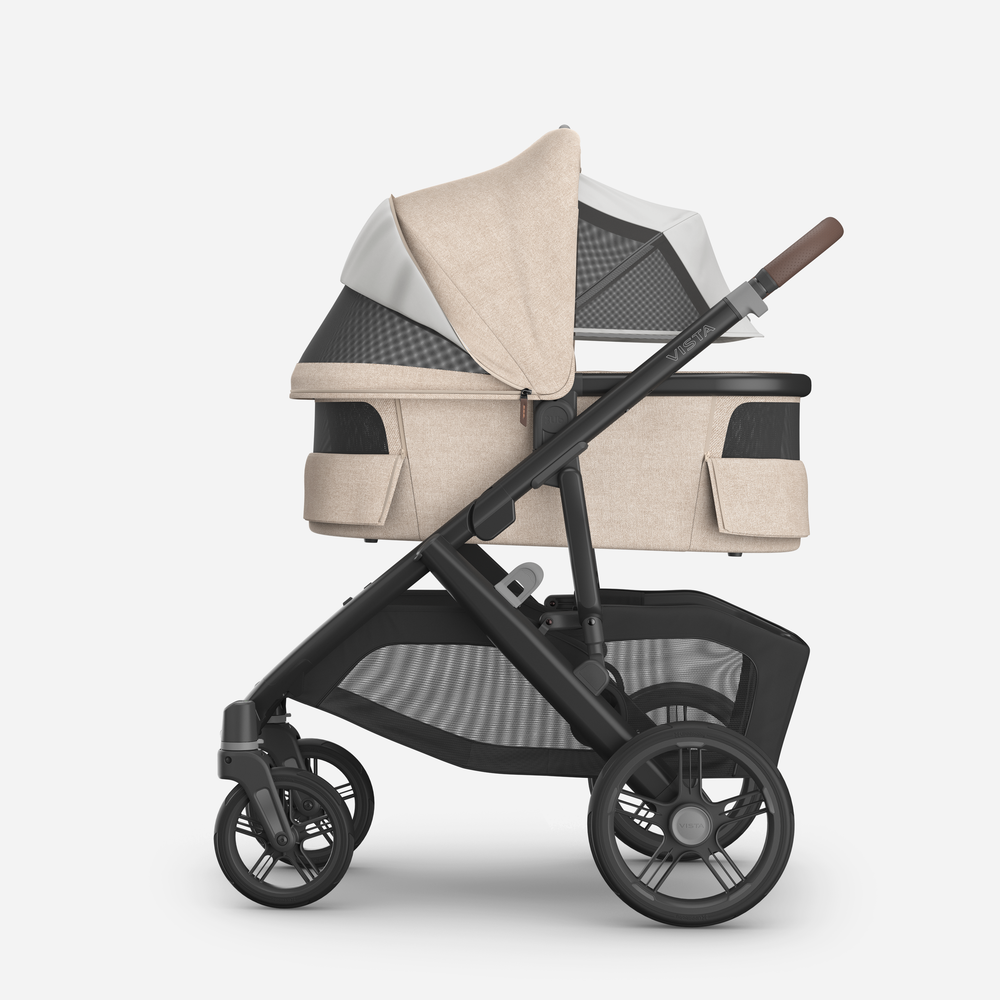UPPAbaby Vista V3 Pram With Bassinet - Liam + FREE UPPAbaby Parent Organiser, FREE Pram Liner & FREE Cup Holder - (Oat Melange)