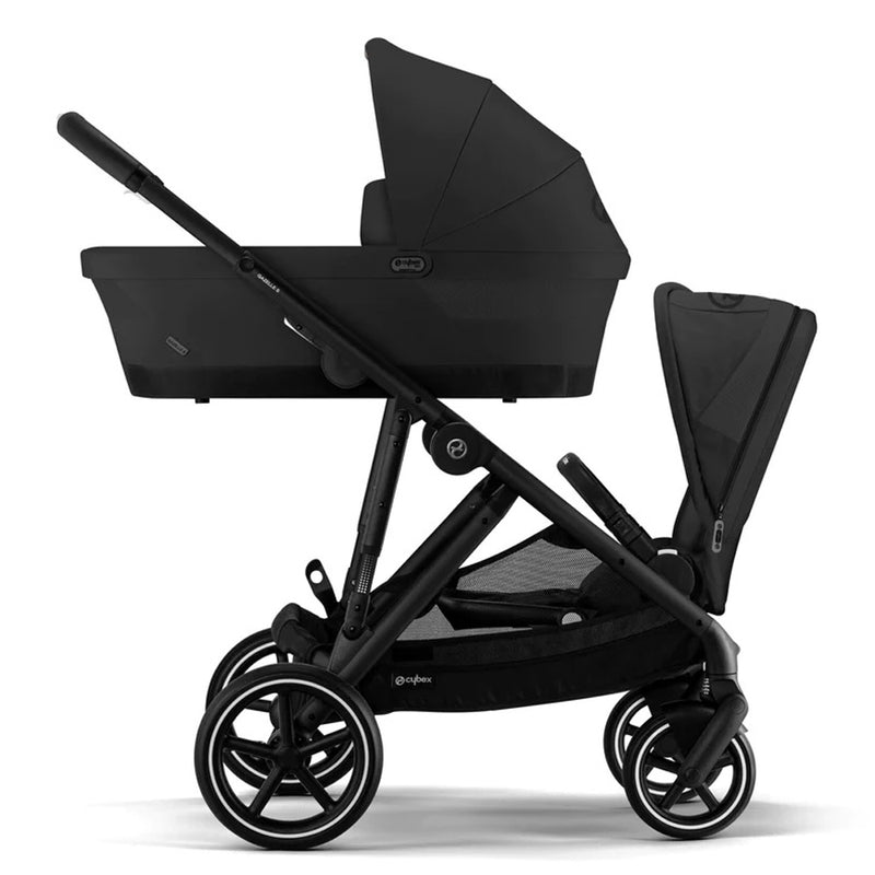 Cybex Gazelle S Pram + Carry Cot + 2nd Seat + Cup Holder + Snack Tray Bundle + Raincover