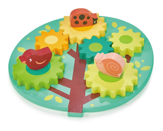 Mentari Tree Gears and Cogs Wooden Busy Board