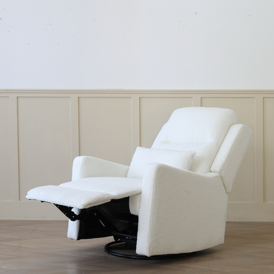 COCOON Rio Vanilla Boucle Nursery Recliner - Manual
