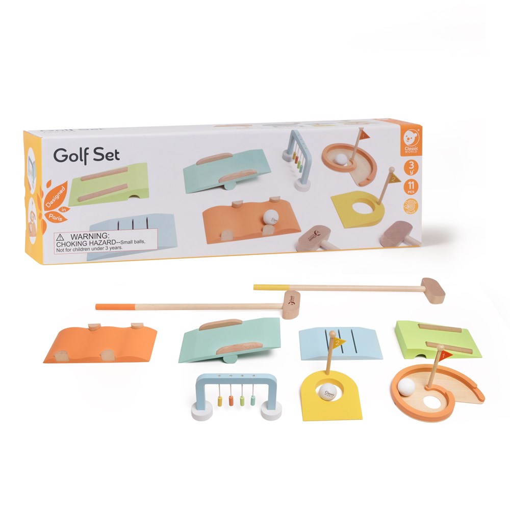Classic World - Wooden Golf Toy Set