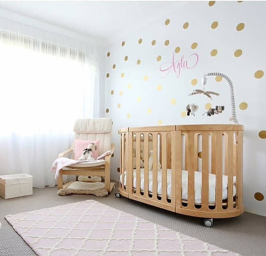 COCOON Nest Natural Convertible Cot Set Including the Australian Made Mattress Set