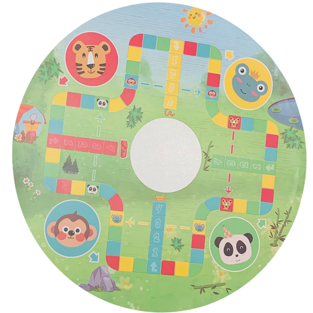 RiaBaby Play&Learn Activity Table Set with Adjustable Legs - Lego duplo compatible