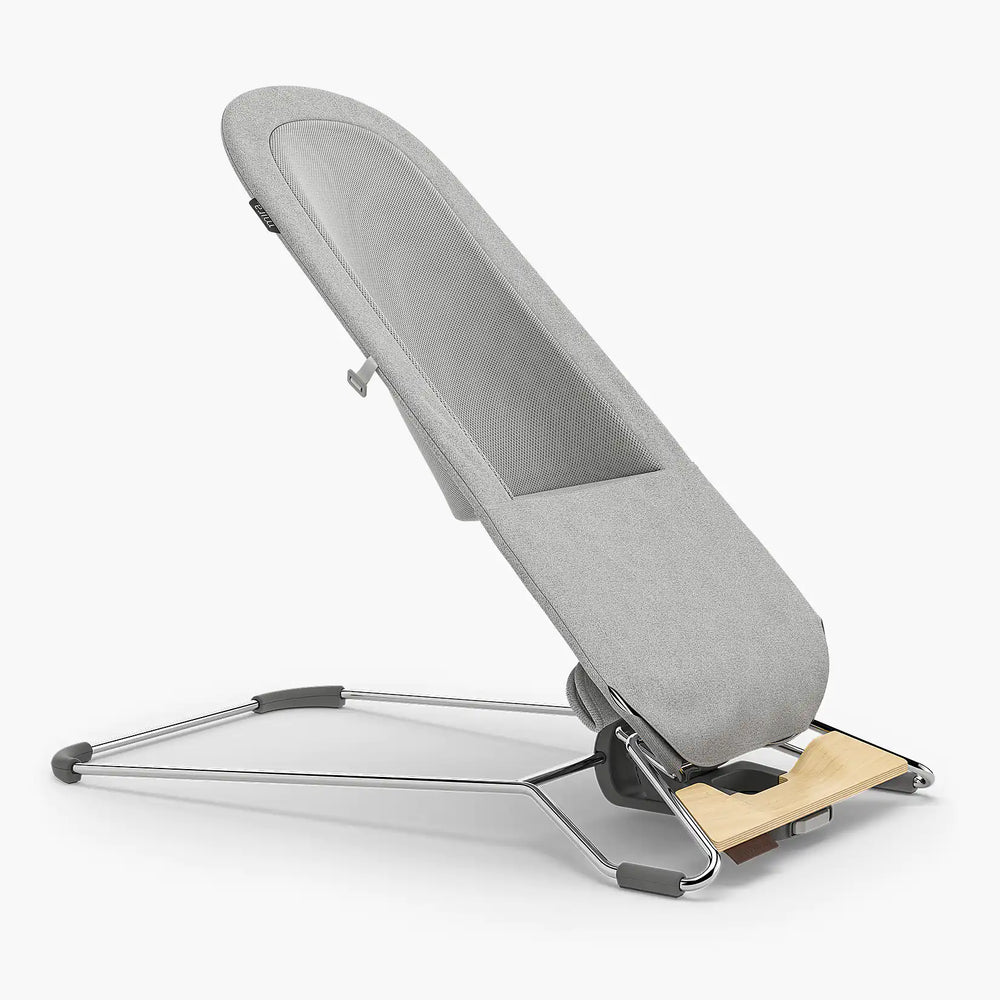 UPPAbaby Mira Baby Bouncer - Stella (Grey Mélange / Silver Chrome / Maple Wood)