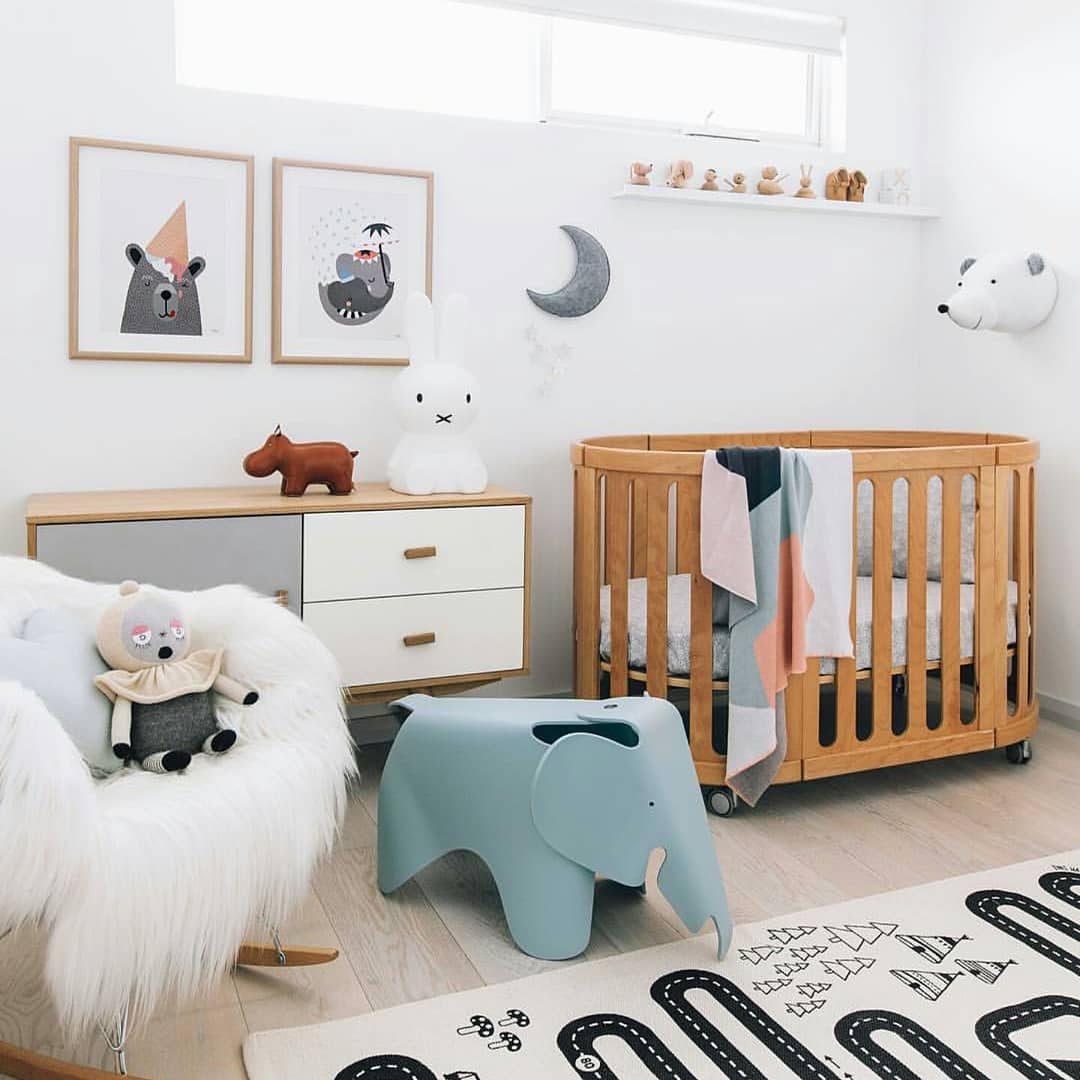 COCOON Nest Natural Convertible Cot Set Including the Australian Made Mattress Set