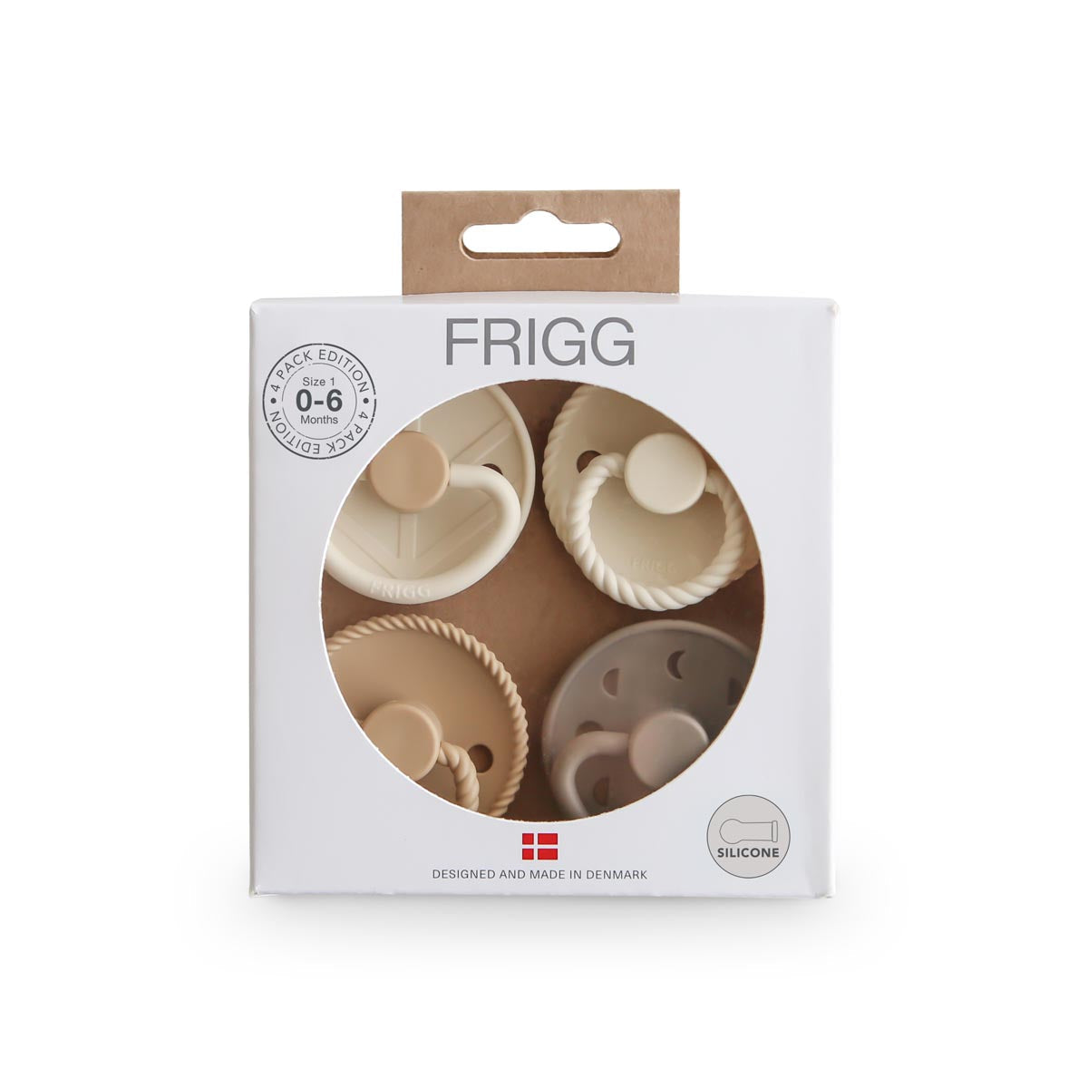 FRIGG Multi Pacifier 4 Pack Silicone - Crystal Sparkle