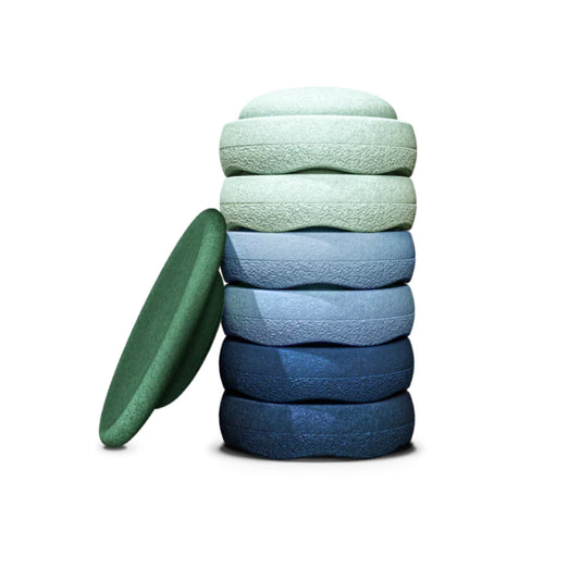 Stapelstein - Original + Board Combo, Waters + Greens Set - 6 + 1