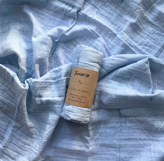Junior Co Muslin Swaddle Wrap - Wild
