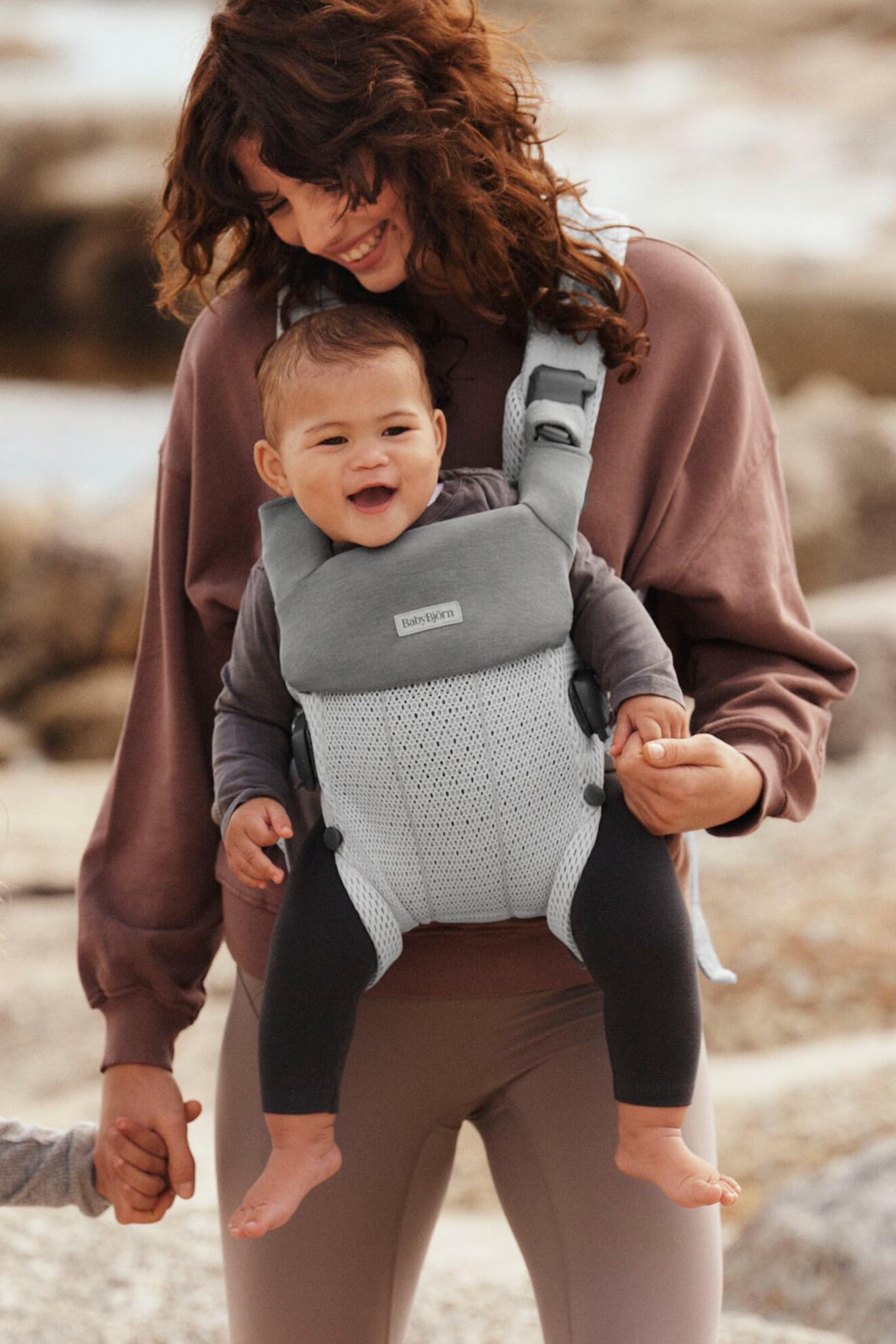 Baby Bjorn Bib for Baby Carrier Harmony - Jersey, Light grey 1 piece