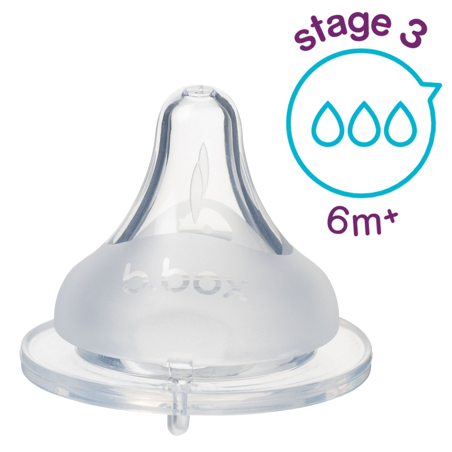B.Box Baby Anti Colic Bottle Teat - 2 Pack