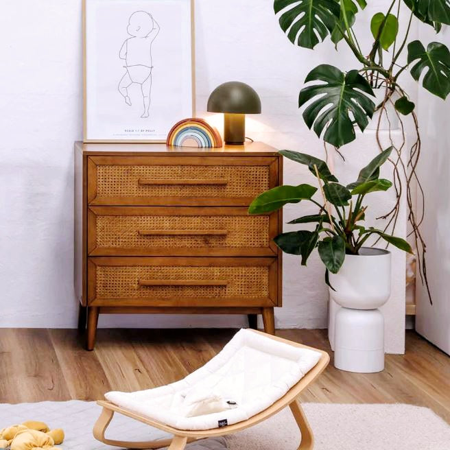 BabyRest Kaya Nursery Cot & Chest Of Drawers Package - Teak
