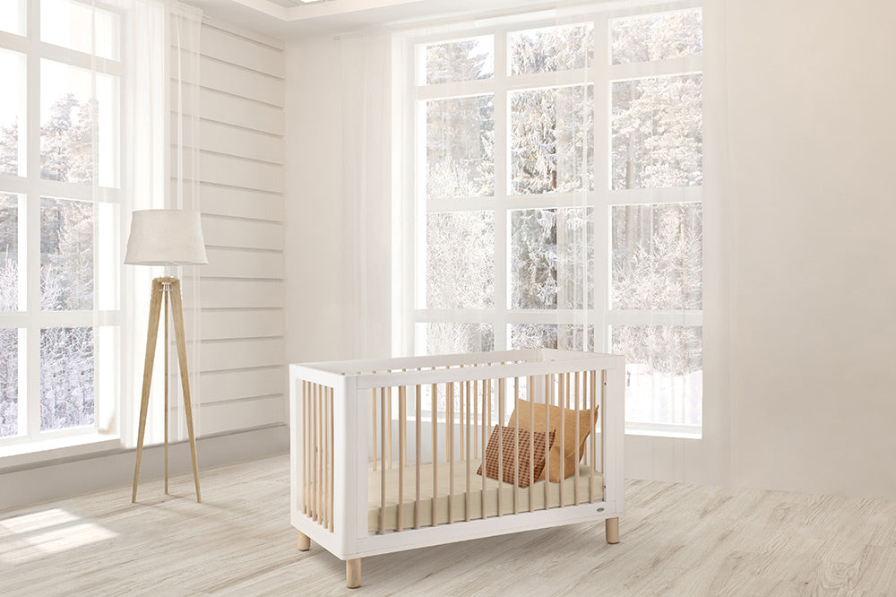 COCOON Bundle Allure Cot & Change Table Including Australian Made Inner Spring Mattress + Toddler Bed Conversion Kit