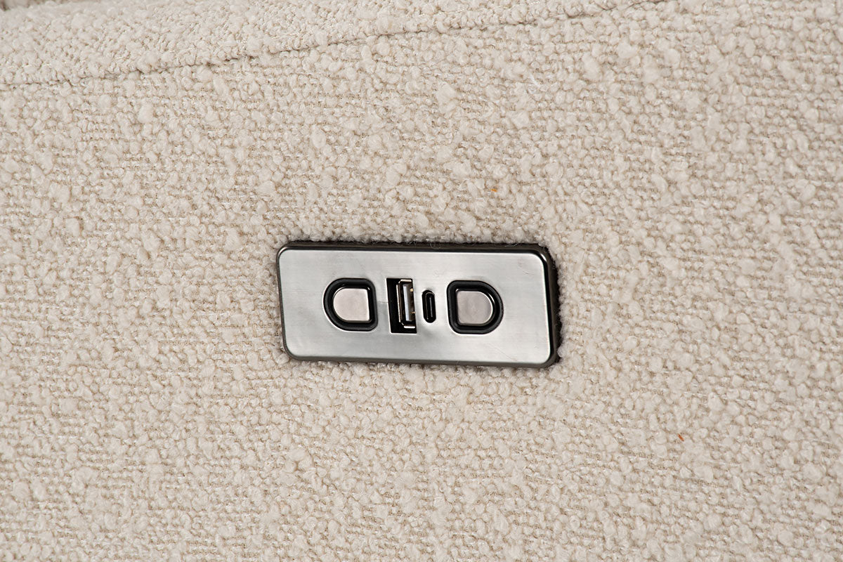 COCOON Rio Electric Recliner Glider Nursery Chair - Sandstone Boucle