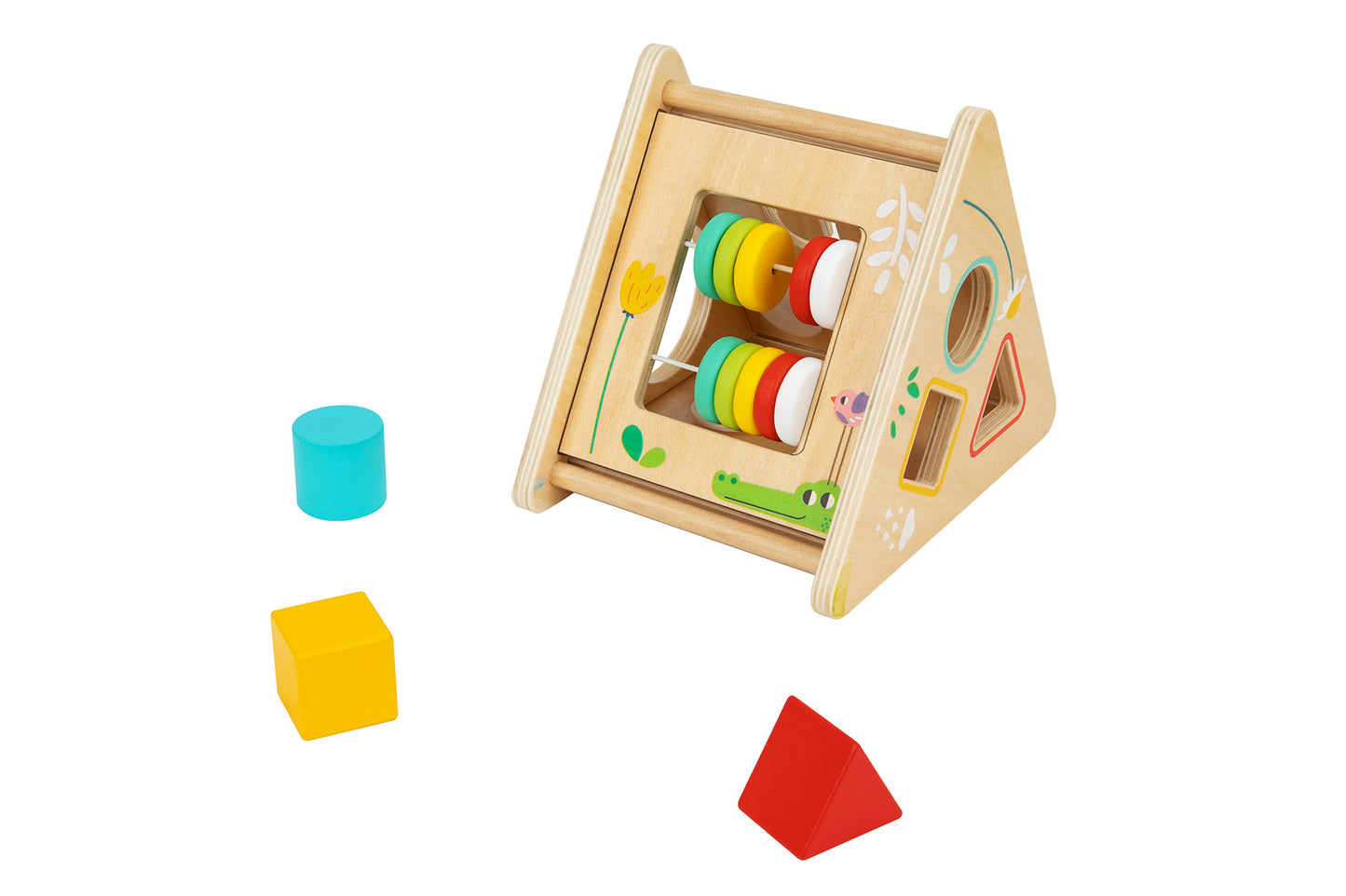 WOODEN ACTIVITY TRIANGLE TOY