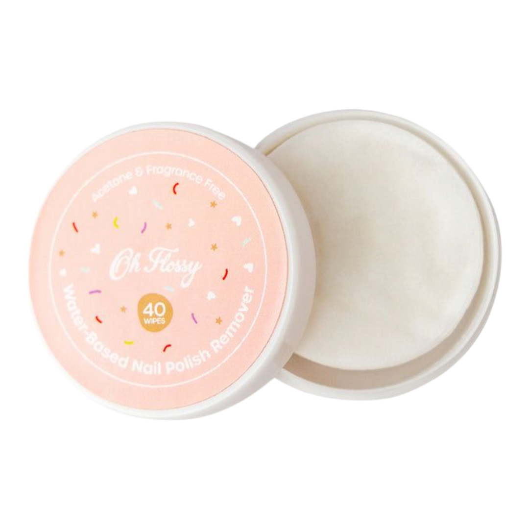 Oh Flossy Water-Based Nail Polish Remover Wipes