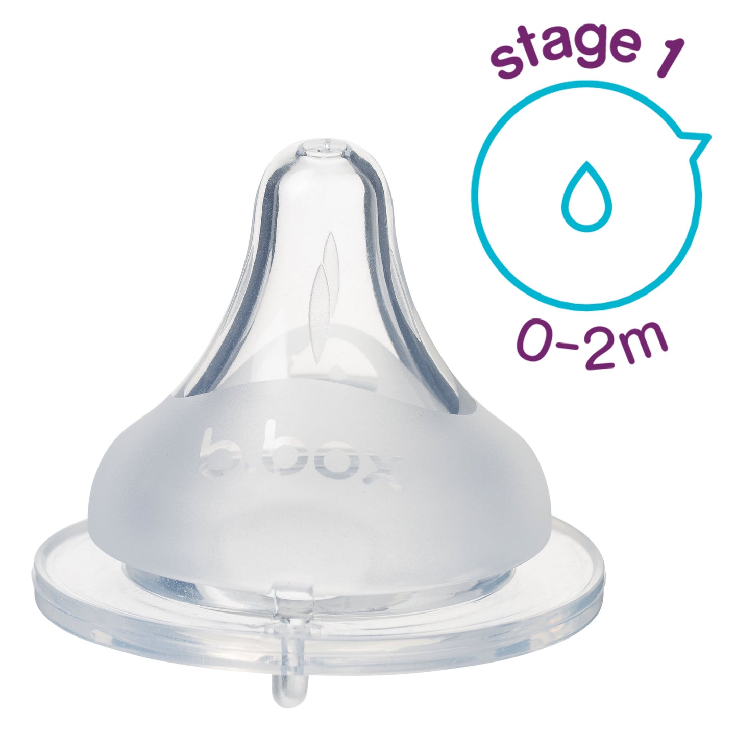 B.Box Baby Anti Colic Bottle Teat - 2 Pack