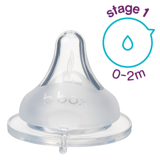 B.Box Baby Anti Colic Bottle Teat - 2 Pack