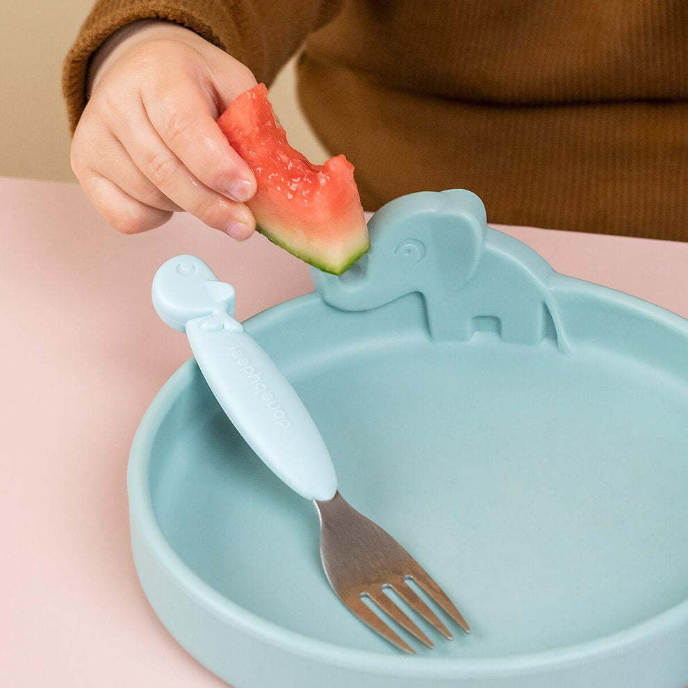Done by Deer Easy-Grip Cutlery Set - Blue