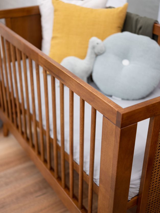 BabyRest Kaya Nursery Cot & Chest Of Drawers Package - Teak